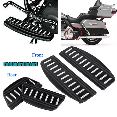 Front Rear Footboard Inserts For Harley Electra Road Tour Glide Softail FXSTD US - Image 1 of 4