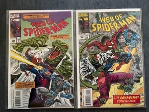 Web of Spider-Man 1994 Marvel Comics #110 & #110 Lizard Out Of Control Garantie - Bild 1 von 3