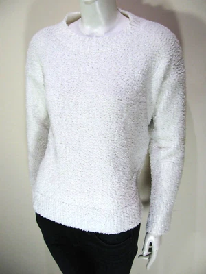 Suéter Sanctuary Mujer Pequeño Blanco Esponjoso Tejido Clásico Manga Larga Pullover Foto 1 de 4