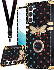 for Samsung Galaxy S23 plus Case for Women, Designer Square Cases for Samsung S2
