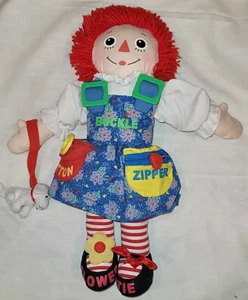 RAGGEDY ANN Doll Dress Me 2002 Interactive Talking Teaching Toy Hasbro 17" - Picture 1 of 1