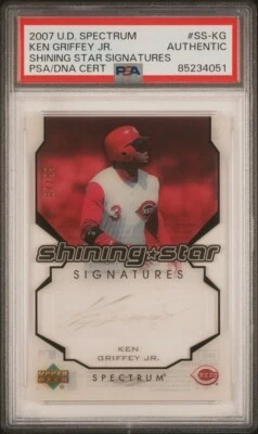 Ken Griffey Jr PSA 2007 Upper Deck Spectrum #SS-KG Shining Star Signatures #/99 - Image 1 of 2