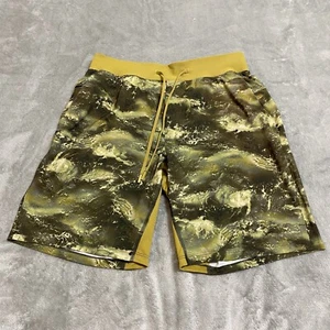 Lululemon Shorts Mens Large Green License To Train Camo Stretch Performance Run - Picture 1 of 13