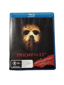 Friday the 13th Triple 'Slash' Pack Parts 2 3 & 12 RARE OOP Blu-Ray Reg ABC VGC - Picture 1 of 9