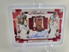 2022 Panini Flawless Tony Boselli Ruby Career Progression On Card Auto 3/8 CP-TB