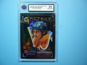 1999/00 UPPER DECK MCDONALD'S HOCKEY CARD #2 WAYNE GRETZKY KSA 10 GEM MINT UD