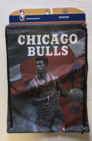 Jimmy Butler #21 Chicago Bulls Printed Back Pack/Sack Drawstring gym Bag Picture Cover