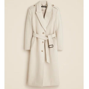 J. Crew Italian Double Face Wool Trench Coat $498 Womens Size Small - Picture 1 of 16
