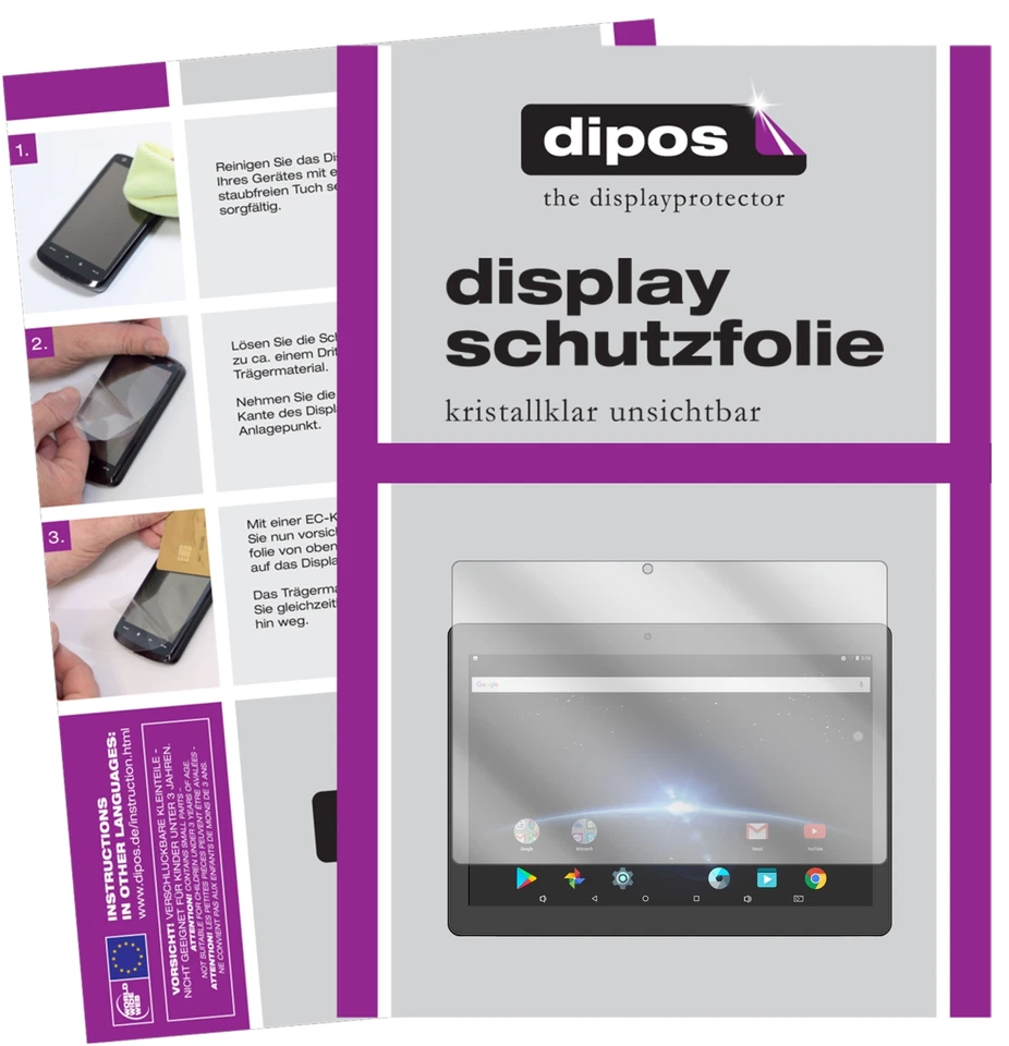 2x Screen Protector for iRULU Expro 3 Plus Protection Crystal Clear dipos - Image 1 of 4