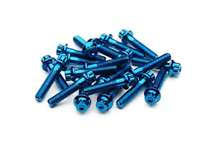 M7 32mm Blau 3tlg Felgen Schrauben BBS RS OZ Schmidt RH Drei teilige - Bild 1 von 2
