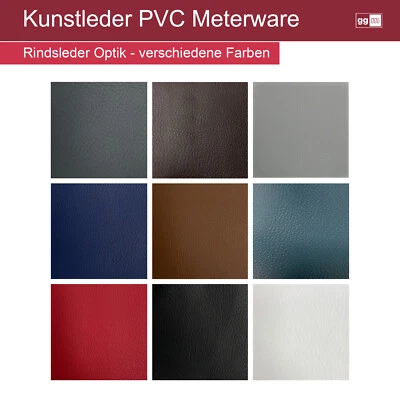ggm® Kunstleder Meterware Polsterstoff PVC Trend Breite 140 cm Farben wählbar - Bild 1 von 4
