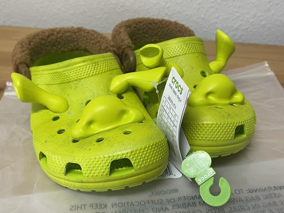 DreamWorks Shrek × Crocs Classic Clog Size 6 Womens/J4 Kids Ogre