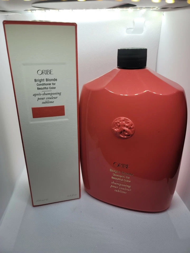 ORIBE BRIGHT BLONDE SHAMPOO & CONDITIONER FOR BEAUTIFUL COLOR  SET  FRESH - Image 1 of 3