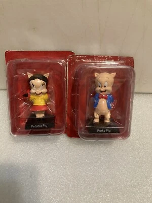 WARNER BROS LOONEY TUNES PERSONAJES DE METAL FUNDIDO A PRESIÓN CERDO PORKY Y CERDO PETUNIA Foto 1 de 4