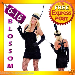 B94 Flapper 1920's Chicago Gangster Fancy Dress Costume - Picture 1 of 3