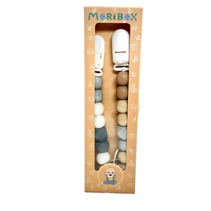 Pacifier Clip 100% Silicone 0-18 Month - Picture 1 of 3
