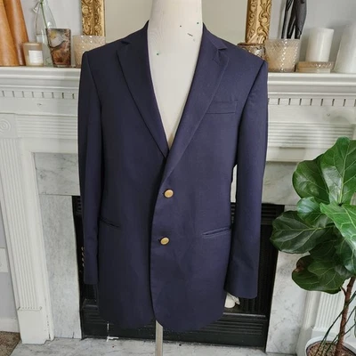 Blazer Vineyard Vines Azul Marino Talla 42R Abrigo Deportivo de Lana Preppy Dinero Antiguo Foto 1 de 4