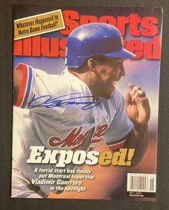 Rivista Vladimir Guerrero firmata Baseball Sports Illustrated 2000 senza etichetta BAS - Foto 1 di 8