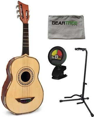 H. Jimenez El Quetzal LV2 Vihuela 5-String Acoustic w/ Gig Bag, Tuner, Stand, an - Image 1 of 2