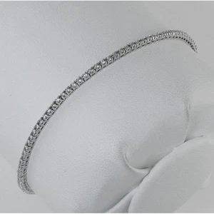 GIANNI CARITA' Bracciale Castoniera TENNIS Diamanti ct 0,69 G VVS Oro Bianco - Foto 1 di 5