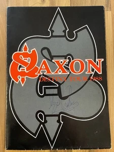Saxon Poster Programme 1988 Signed - Picture 1 of 4