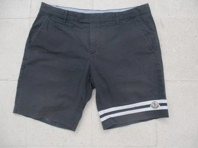 Moncler 海军蓝白色条纹标志棉百慕大短裤 50 码(美国 34 码) — 第 1/4 张图片