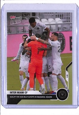 2020 TOPPS NOW MLS #53 INTER MIAMI CF - PRINT RUN 66 - QUALIFY FOR PLAYOFFS! - Image 1 of 2