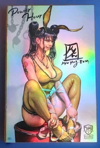 Power Hour #2 Preview Bound Bunny FOIL Nice Variant Signed KYU YONG EOM #4/20 - Picture 1 of 3