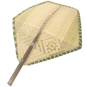 Bamboo Woven Fan Handheld Bamboo Fan Decorative Bamboo Fan Summer Cooling Fan - Picture 1 of 12
