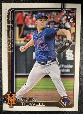 2025 Topps Update Blade Tidwell (RC) #US22 Mets - Image 1 of 2