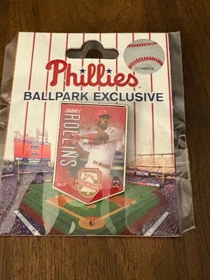 2025 Phillie Jimmy Rollins Wall of Fame Induction Pin-CB Park Excusive - Image 1 of 2