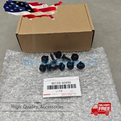 New 10x Screw Bolt Fixing Retainer Fender Liner For Toyota 90159-60496 USA - Image 1 of 4