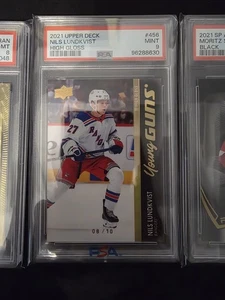 Nils Lundkvist Young Guns High Gloss Psa 9 2021-22 Upper Deck Series 2 Stars - Picture 1 of 2