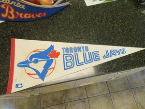 VINTAGE 1980 TORONTO BLUE JAYS VOLLE GRÖSSE WIMPEL 30" - Bild 1 von 4