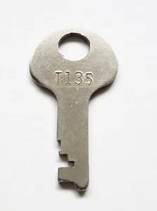 Vtg Corbin Cabinet Lock Co Key T135 Flat Steel Antique Trunk Chest Cabinet T-135 - Picture 1 of 3