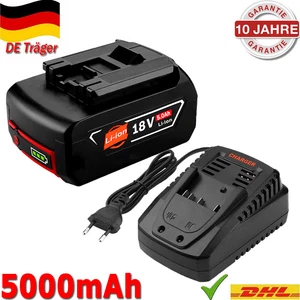 Per Bosch batteria di ricambio/caricabatterie BAT618 BAT609 18V 5,0Ah GBA GSR GSB con LED DE - Foto 1 di 3