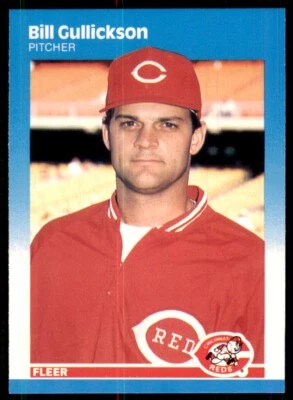 1987 Fleer Bill Gullickson A Cincinnati Reds #203 - Image 1 of 2