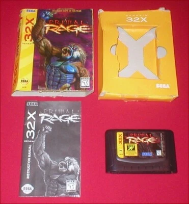 Primal Rage for the Sega Genesis 32X System Boxed Complete RARE! - Image 1 of 3