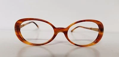 Original Vintage GIANNI VERSACE Quadros Ovais Âmbar Rxable ModV35 Fabricados na Itália  - Imagem 1 de 4