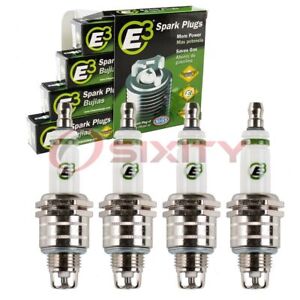 4 pc E3 Spark Plugs for 1956-1964 Jeep Utility Wagon 2.2L L4 Ignition Wire jy