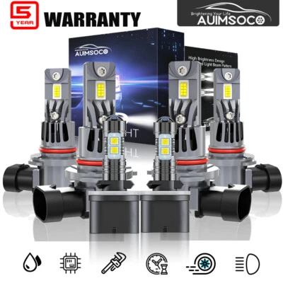 KIT de faros LED + luces antiniebla para GMC Envoy XUV deportivo utilitario 4 puertas 2004-2005 Foto 1 de 4