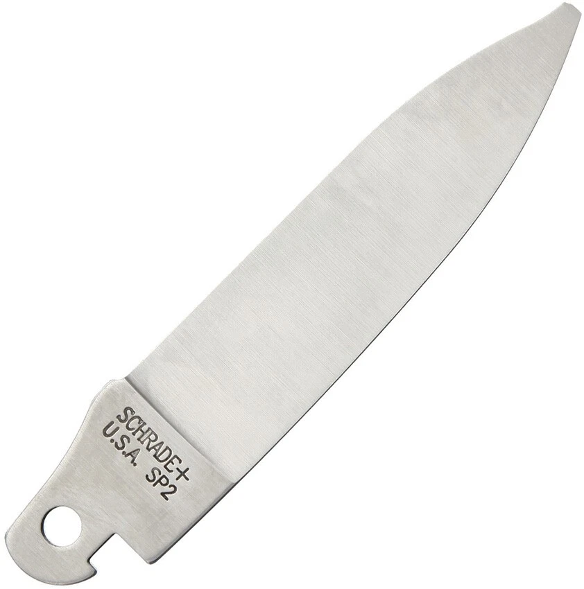 Schrade Knife Blade Replacement Satin Finish Stainless 2.88" Overall USA MADE - Image 1 of 1