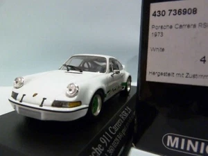 WOW EXTREMADAMENTE RARO Porsche 911 RSR 2.8 Brumos 1973 Blanco 1/43 Minichamps-Spark - Imagen 1 de 3