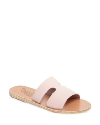 ANCIENT GREEK SANDALS Apteros Slide Sandal In Nubuck Pink, size 39 - Image 1 of 4