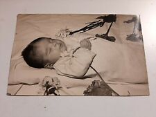 VINTAGE 1953s  photo POST MORTEM (dead Baby) Italy1953s Bologna ( 5,5 " X 3,5 ")