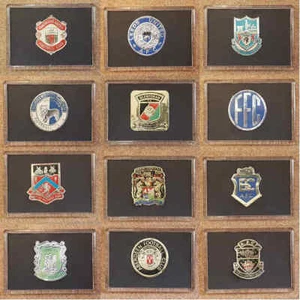 Esso 1970s Thin Metal Foil Football Badges Single Fridge Magnets - Various Multi - Picture 1 of 75