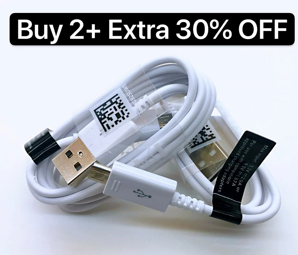 For Samsung Galaxy S7 Edge S7 S6 S4 J3 J7 LG HTC Micro USB Cable Fast Charging - Image 1 of 3