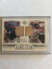 2001 Upper Deck Pros & Prospects Rodriguez/ Furcal Dual Game Used Bat Card Pp-Rf