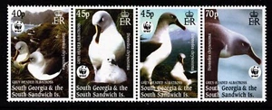 SOUTH GEORGIA 2003 ENDANGERED SPECIES ALBATROSS SET OF 4 SG.353/6 MNH - Picture 1 of 1