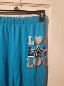 Justice Girls Blue Elastic Waist Sweatpants - Picture 1 of 4